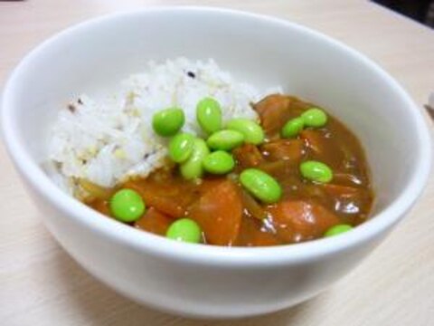 1人分カレーライス＊冷蔵庫にあるものでパパっと＊